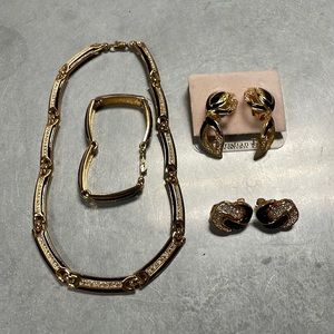 Bundle of 4 Vintage Christian Dior Jewelry Pieces